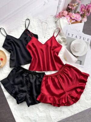Pijama amor Negra o rojo ❤️ c/u