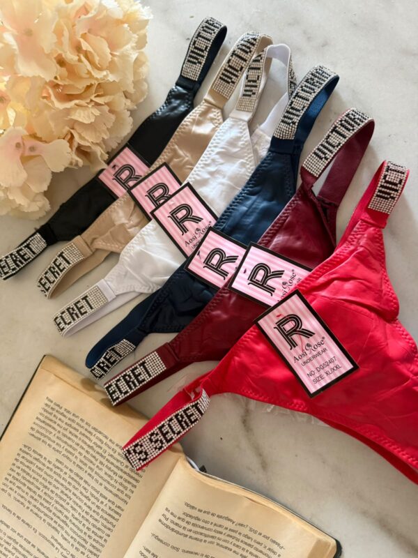 Tanga pedrería estilo Victoria Secret paquete de 10 modelo 1