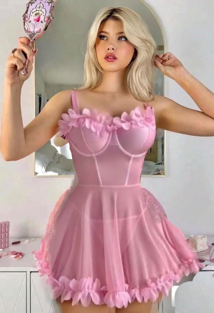 Baby doll Coral Rosa
