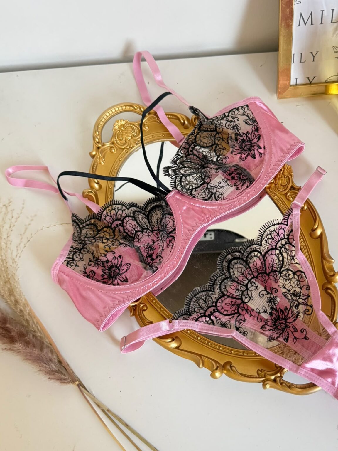Set Tocada de pétalo rosa #A5