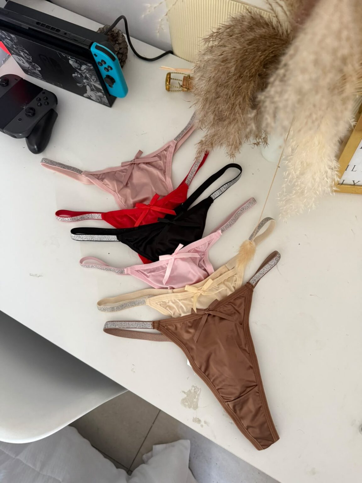 Paquete de 6 tangas Brillo satinado