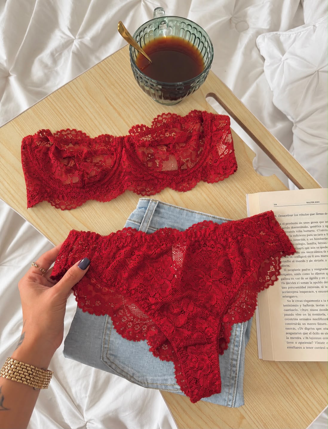 Set veryl rojo #A13