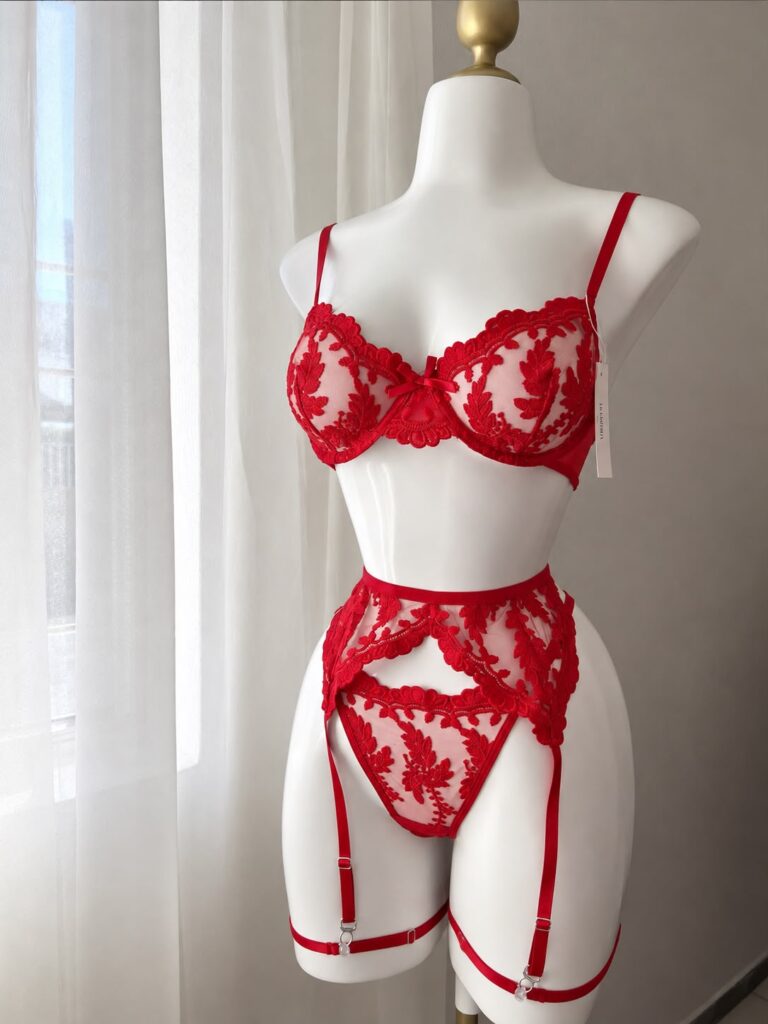 Set anastasia liguero rojo #A20