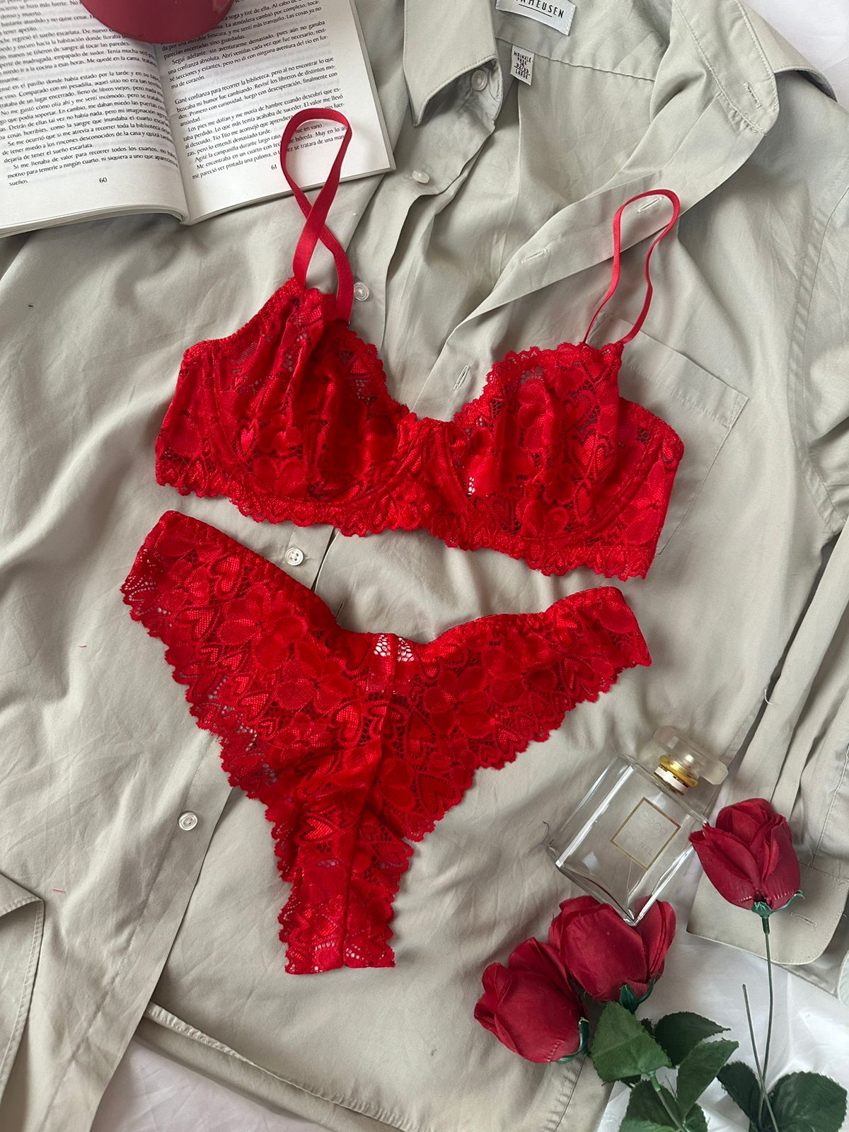 Set Corazón rojo ♥