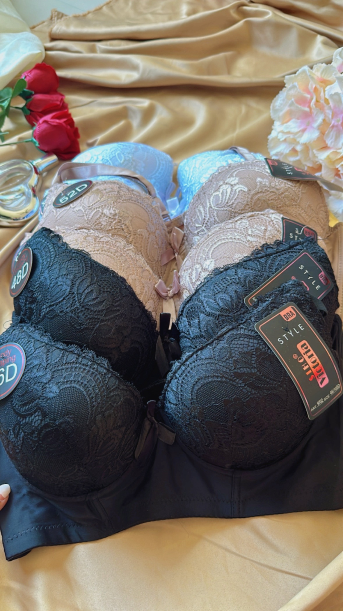 Brassier copa D 🌺 media docena – Lencería, Ropa Interior y